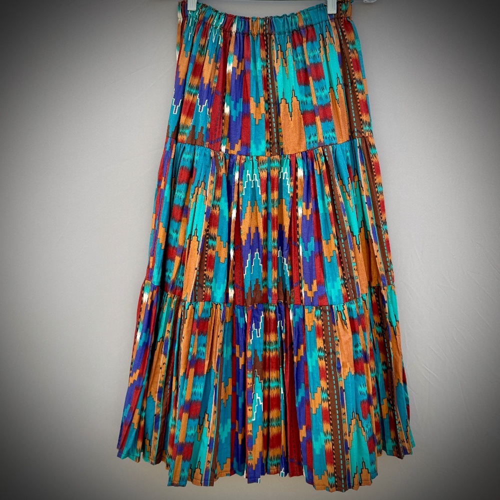Southwestern Print Maxi Skirt